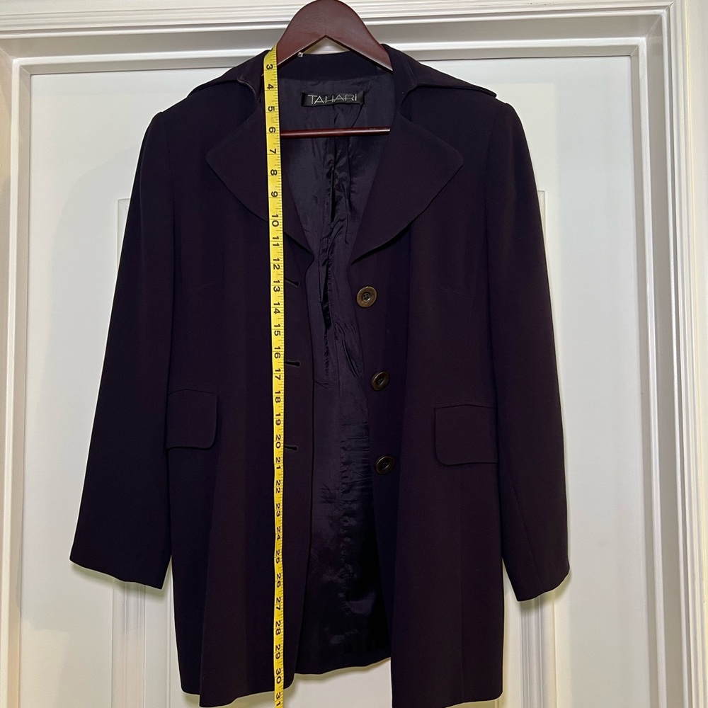 Tahari deep purple blazer